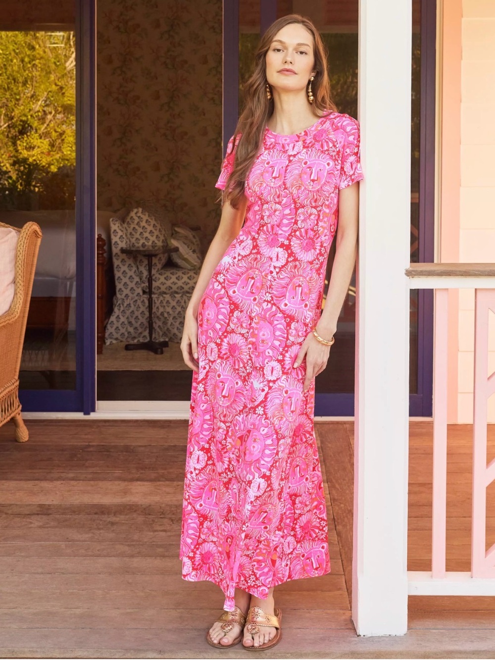 NWT Lilly Pulitzer Lilliana Maxi Dress Paradise Punch Jims Stuff Size 2